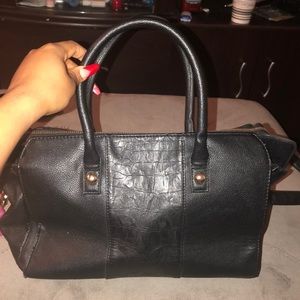 F21 Faux leather satchel bag